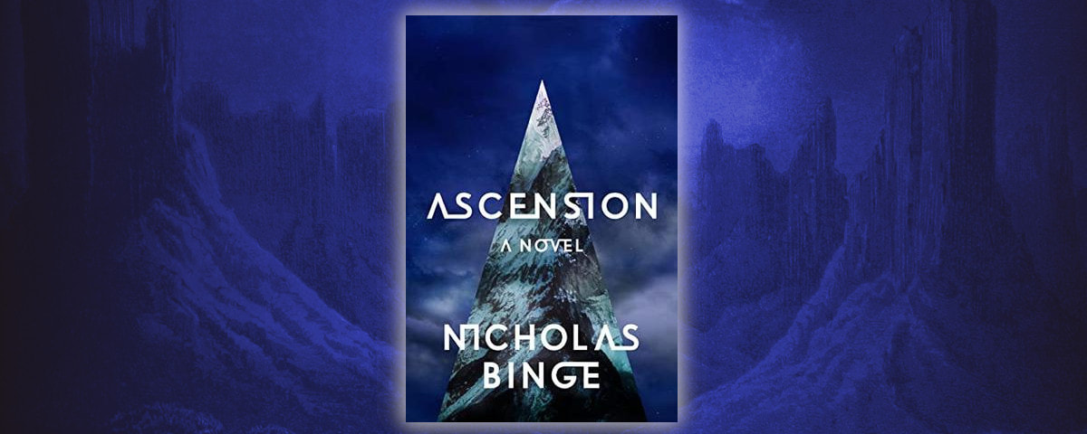 Ascension book cover on mountain background
